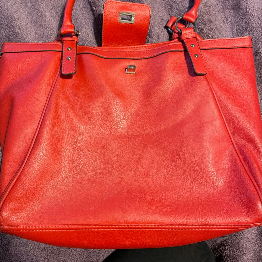 Red Leather Women's Bag